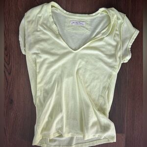 We The Free Yellow Short Sleeve Top